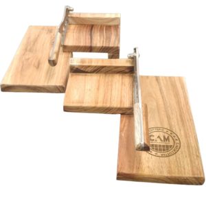 Biltong Cutter – Left or Right-Handed with Blackwood base and stainless-steel blades