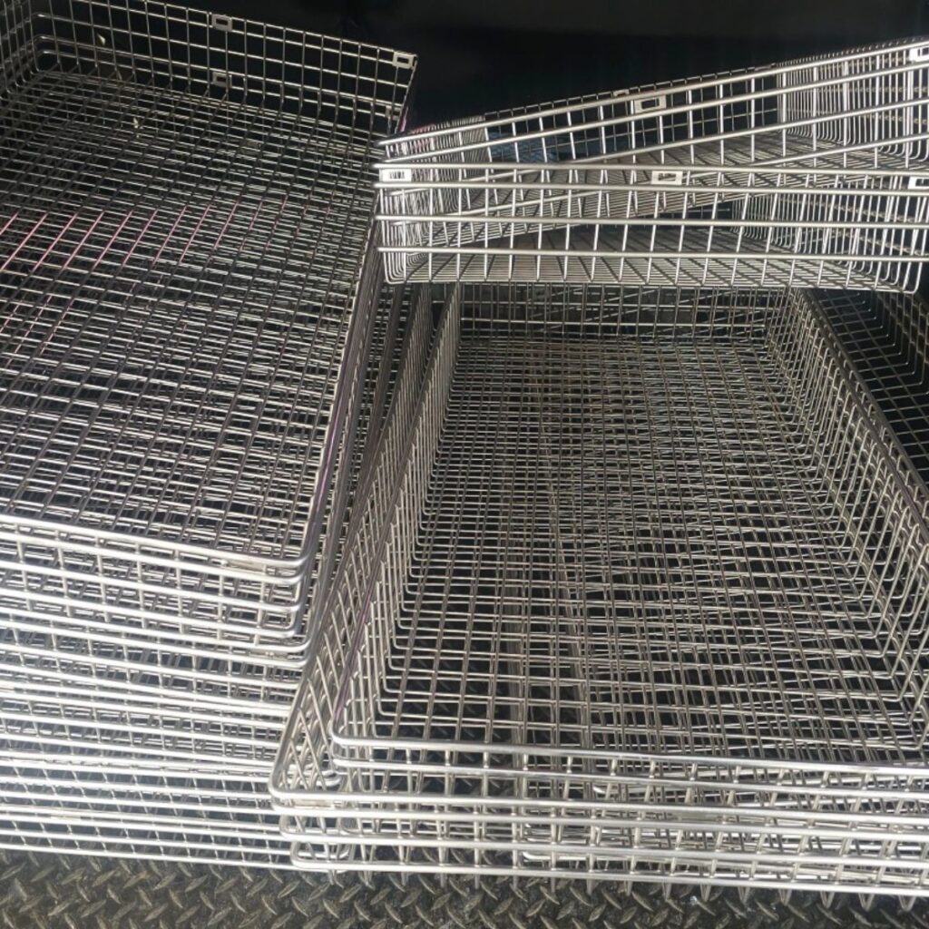Custom stainless steel wire fabrication products ready for delivery